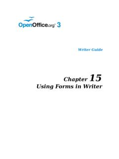 Using Forms in Writer - Apache OpenOffice