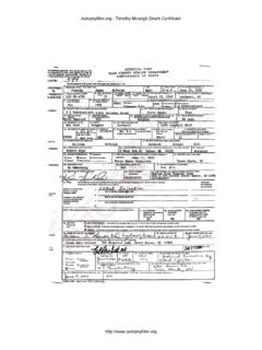 Autopsyfiles.org - Timothy McVeigh Death Certificate