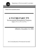 6 NYCRR PART 375 - New York State Department of ...