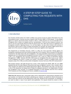 A STEP-BY-STEP GUIDE TO COMPLETING FOIA REQUESTS …