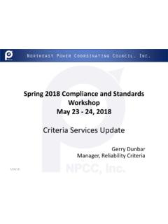 Spring 2018 Compliance and Standards Workshop …