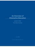 An Overview of Alternative Education - NCEE