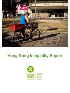 Hong Kong Inequality Report