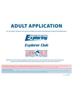 ADULT APPLICATION - Exploring