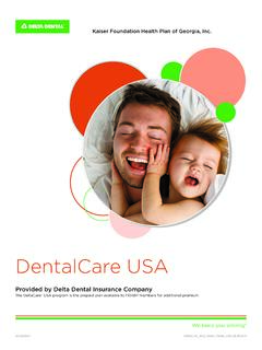 DeltaCare USA Dental Brochure FEHBP - Kaiser Permanente