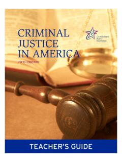 CRIMINAL JUSTICE IN AMERICA - Constitutional Rights …
