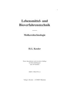Lebensmittel- und Bioverfahrenstechnik - verlag-kessler.de