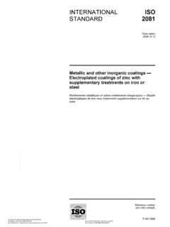 Metallic and other inorganic coatings — …