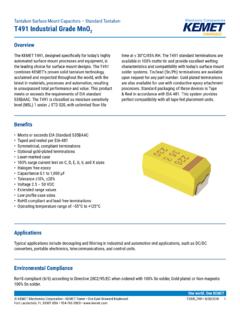 Tantalum Surface Mount Capacitors – Standard …