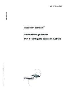 AS 1170.4-2007 Structural design actions - Earthquake ...