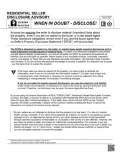SPDS - Res Seller's Property Disclosure Statement