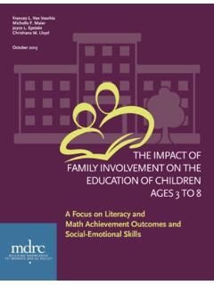 THE IMPACT OF FAMILY INVOLVEMENT ON THE EDUCATION …