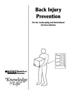 Back Injury Prevention - Occupational Safety and Health ...