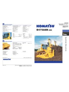 D475ASD - Komatsu Ltd.