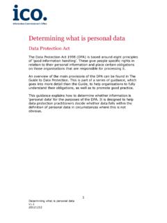Determining what is personal data - ico.org.uk