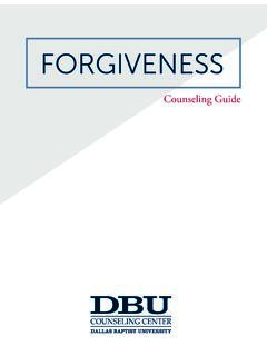 FORGIVENESS - DBU
