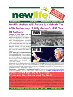 Franklin Graham Will Return To Celebrate The 60th ...