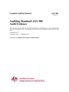 Compiled Auditing Standard - AUASB