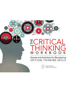 THE CRITICAL THINKING - Kathy Schrock's Guide to …