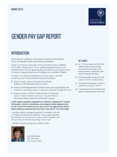Gender Pay Gap Report - admin.ox.ac.uk