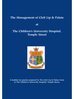 The Management of Cleft Lip &amp; Palate at The Children’s ...