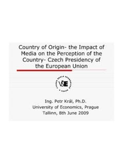 Country of Origin- the Impact of Media on the Perception ...