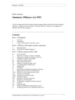 Summary Offences Act 1953 - legislation.sa.gov.au