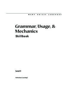 Grammar, Usage, &amp; Mechanics - Perfection Learning