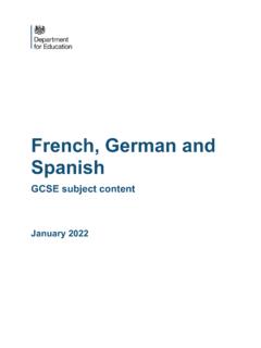French, German and Spanish