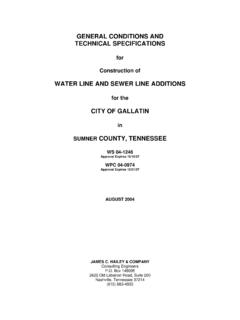 GENERAL CONDITIONS AND TECHNICAL SPECIFICATIONS