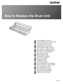 How to Replace the Drum Unit - Brother