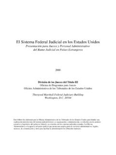 El Sistema Federal Judicial en los Estados Unidos