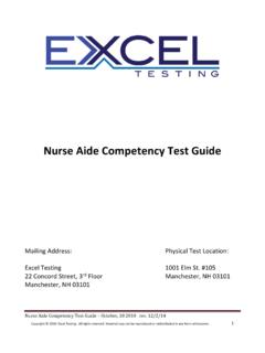 Nurse Aide Competency Test Guide - Excel Testing