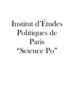 Institut d’&#201;tudes Politiques de Paris