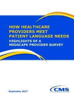How Healthcare Providers Meet Patient Language Needs - CMS