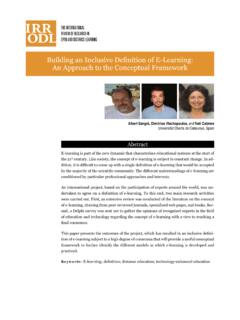 Building an Inclusive Definition of E-Learning: An ...