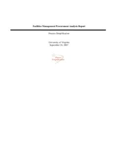 Project Title: Facilities Management Procurement Analysis ...