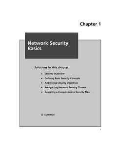 Network Security Basics - SciTech Connect