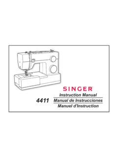 Instruction Manual 4411 - SINGER Sewing Co.
