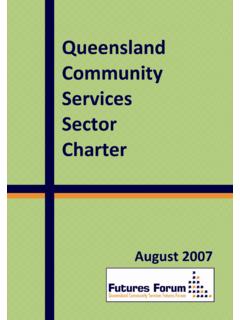 Queensland Community Services Sector Charter