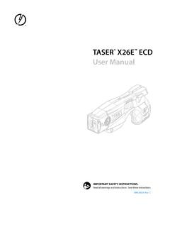 TASER X26E ECD User Manual