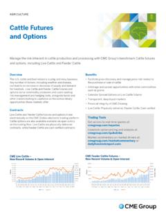 Cattle Futures and Options - CME Group