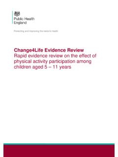 Change4Life Evidence Review - GOV.UK