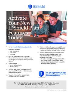 Activate Your New IDShield Plan Features Today!