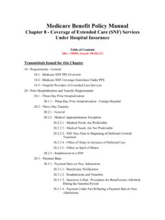 Medicare Benefit Policy Manual - CMS