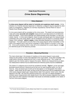 Crime Scene Diagramming - desk sgt