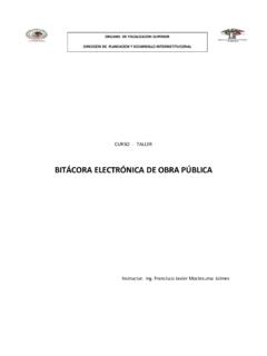 BIT&#193;CORA ELECTR&#211;NICA DE OBRA P&#218;BLICA