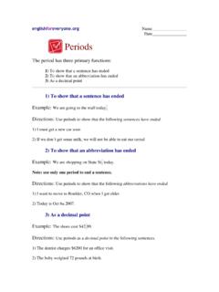 Periods - EnglishForEveryone.org