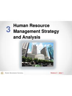 3 Human Resource Management Strategy and Analysis