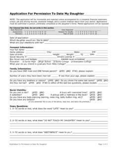 Dating-Application For Permission To Date My Daughter